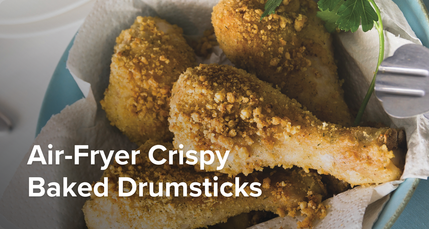 Air-Fryer Crispy Baked Drumsticks