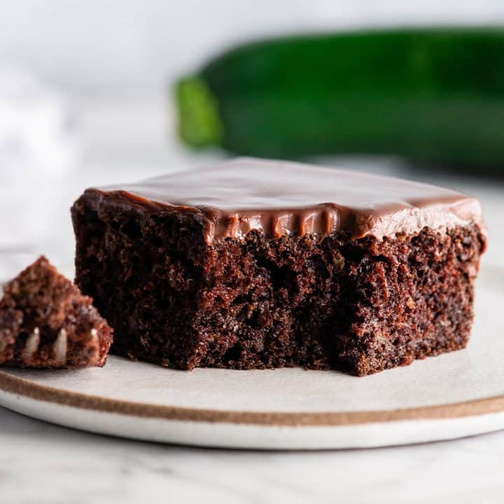 Chocolate Zucchini Pie Square