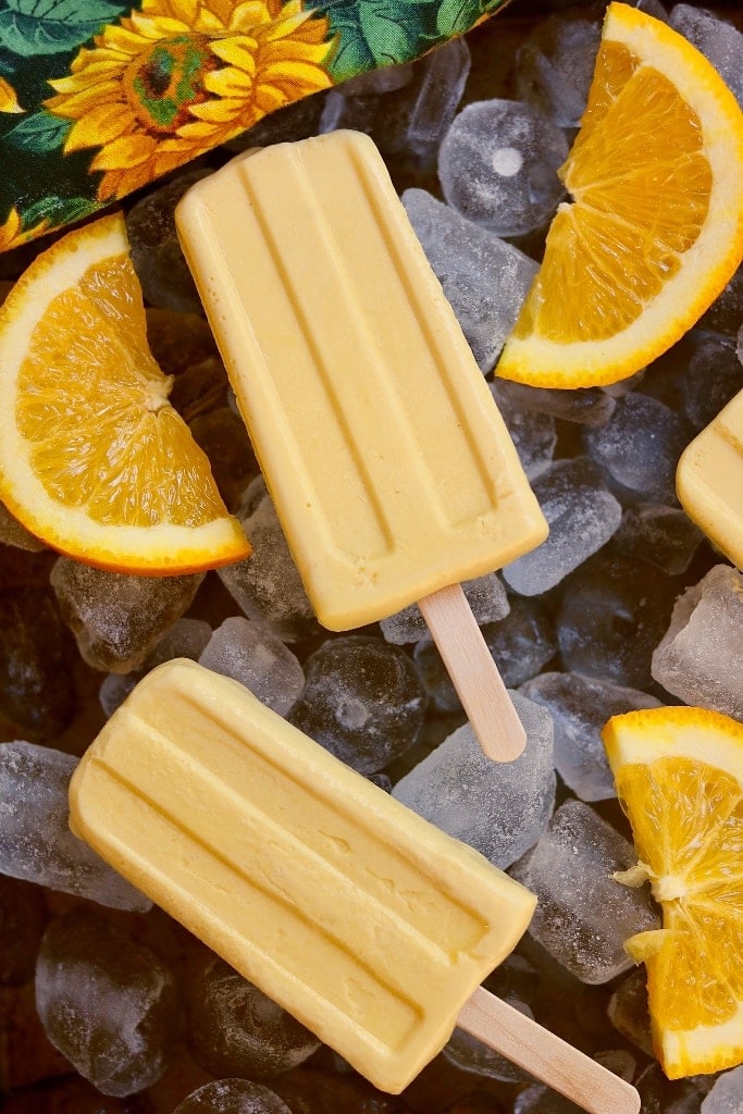 Dreamsicle Popsicles