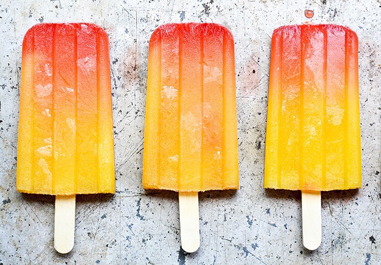 Peach Mango Popsicles